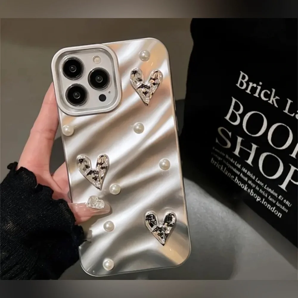 iPhone 15 Pro case sliver heart elegant ✨✨✨